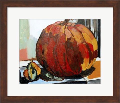 Framed Pumpkin Still Life I Print