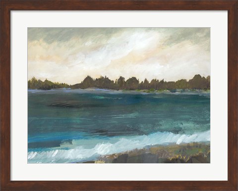 Framed Seaside View II Print