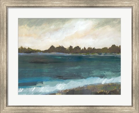 Framed Seaside View II Print
