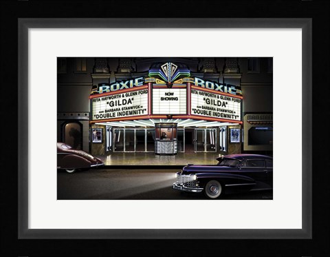 Framed Diners and Cars I Print