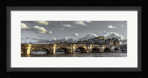 Framed Pont Neuf Paris Black/White Print