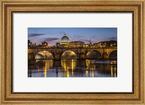 Framed Porte St Angelo Rome Print