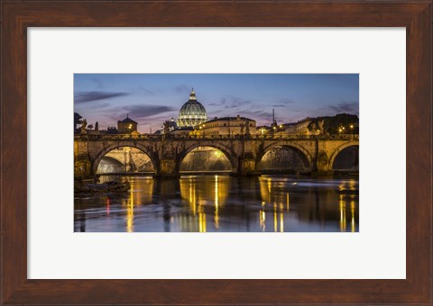 Framed Porte St Angelo Rome Print