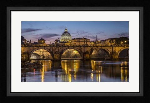 Framed Porte St Angelo Rome Print
