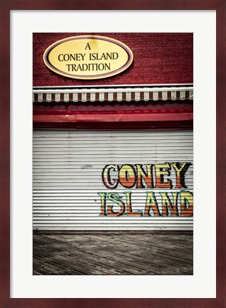 Framed Coney Island New York Print