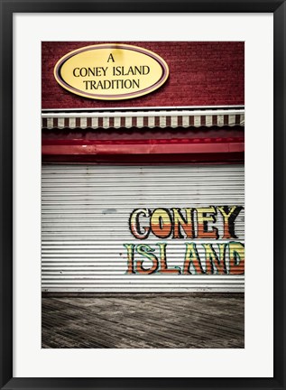 Framed Coney Island New York Print