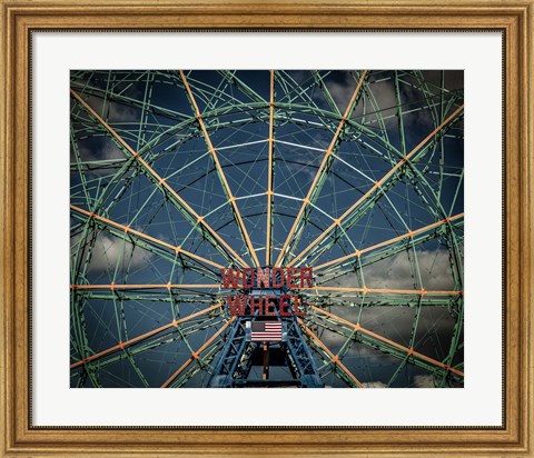 Framed Wonder wheel  New York Print