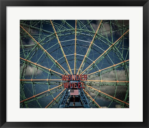 Framed Wonder wheel  New York Print