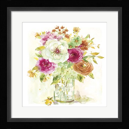 Framed Garden Jar IV Print