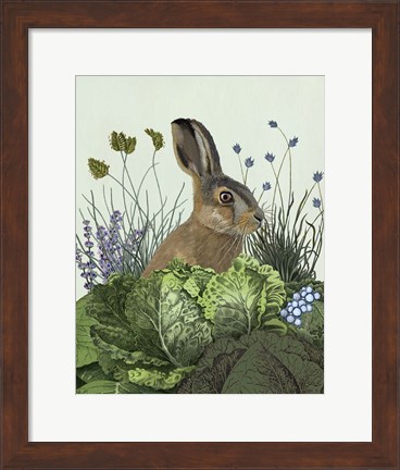 Framed Cabbage Patch Rabbit 3 Print