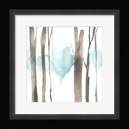 Framed Snow Line V Print