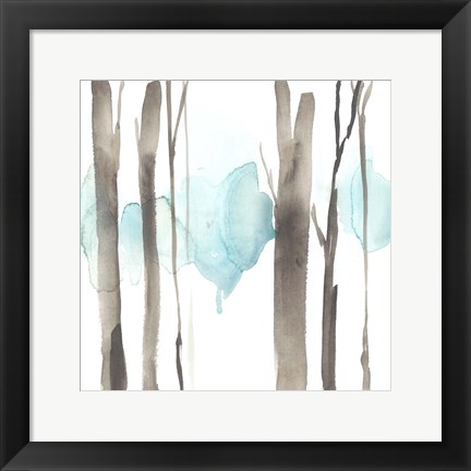 Framed Snow Line V Print