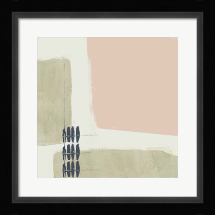 Framed Monotype Abstraction I Print