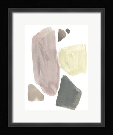 Framed Muted Mod Shapes III Print