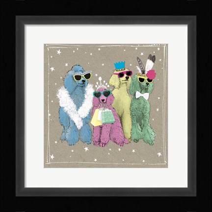 Framed Fancypants Wacky Dogs II Print