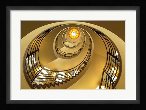 Framed Yellow Staircase Print