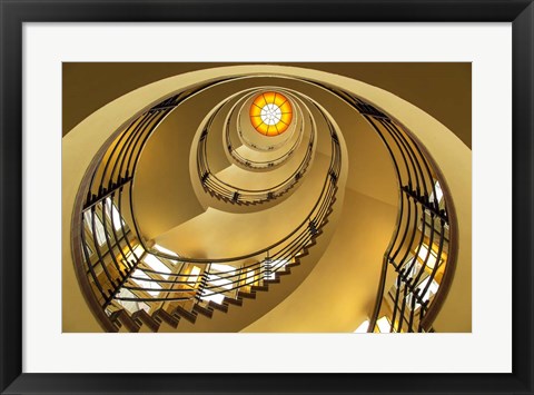 Framed Yellow Staircase Print