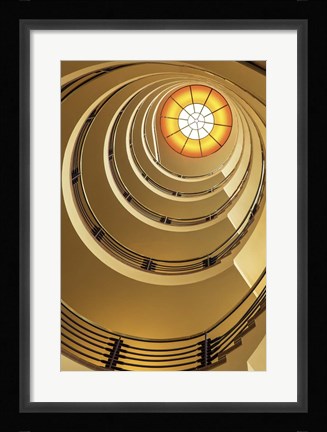 Framed Yellow Staircase 2 Print