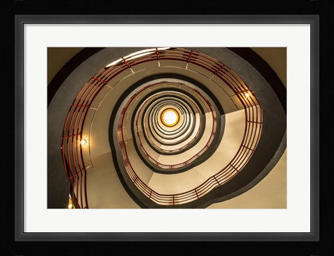 Framed Staircase Spiral 2 Print