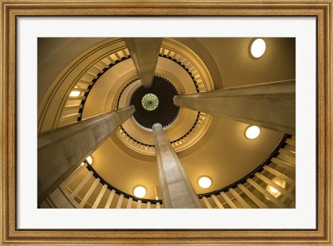 Framed Yellow Staircase 3 Print