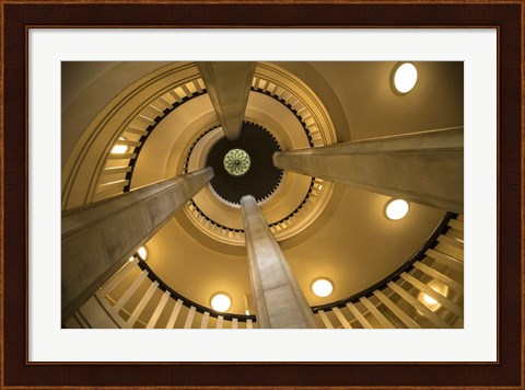 Framed Yellow Staircase 3 Print
