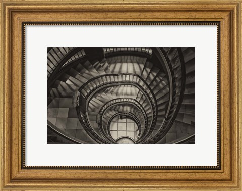 Framed Hamburg Staircase 4 Print