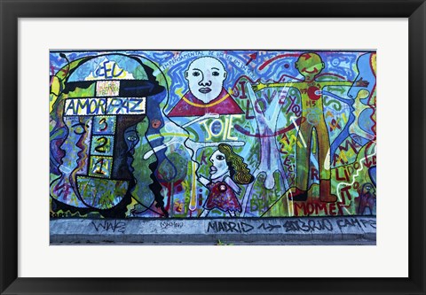 Framed Berlin Wall 2 Print
