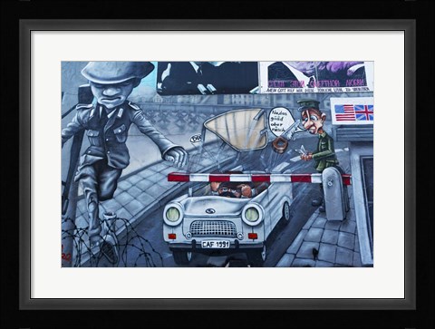 Framed Berlin Wall 10 Print