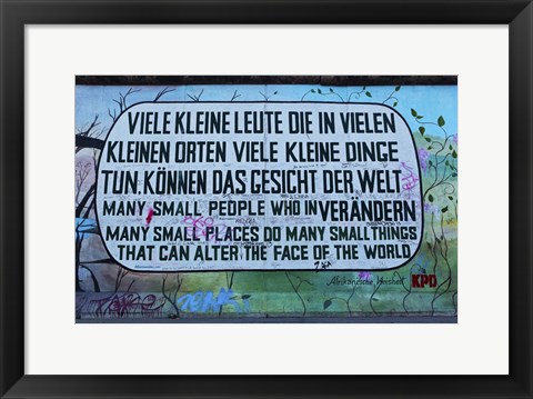 Framed Berlin Wall 12 Print