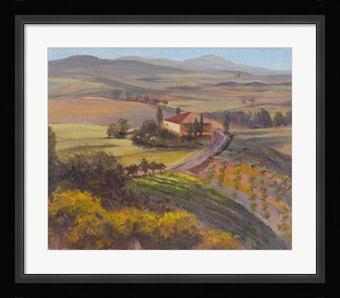 Framed Nostalgic Tuscany I Print