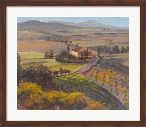 Framed Nostalgic Tuscany I Print