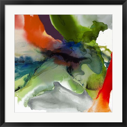 Framed Vibrant Terrain II Print