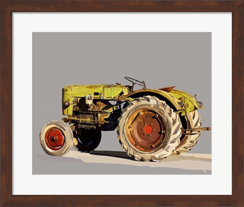 Framed Vintage Tractor VI Print