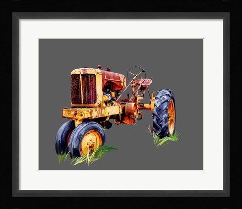 Framed Vintage Tractor IX Print