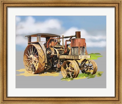 Framed Vintage Tractor XII Print