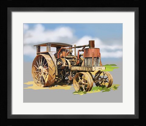 Framed Vintage Tractor XII Print