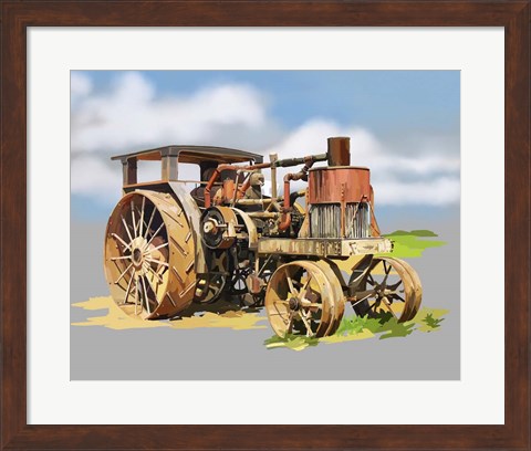 Framed Vintage Tractor XII Print