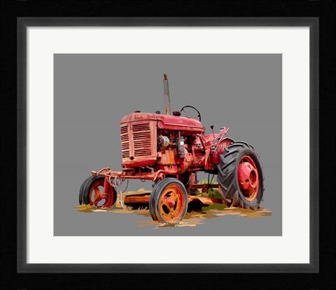 Framed Vintage Tractor XIII Print