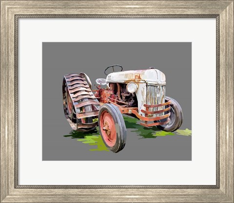 Framed Vintage Tractor XIV Print