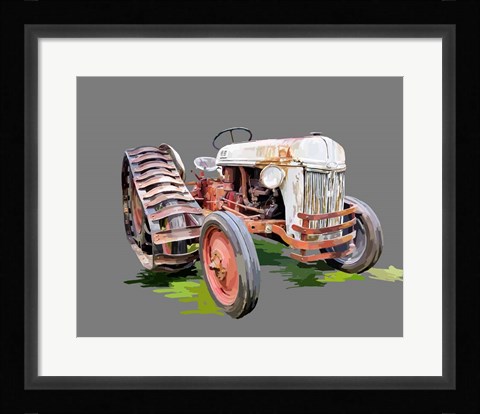 Framed Vintage Tractor XIV Print