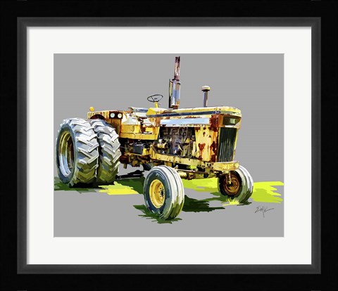 Framed Vintage Tractor XV Print