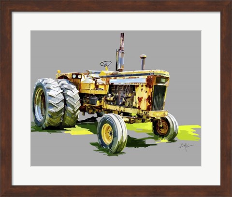 Framed Vintage Tractor XV Print