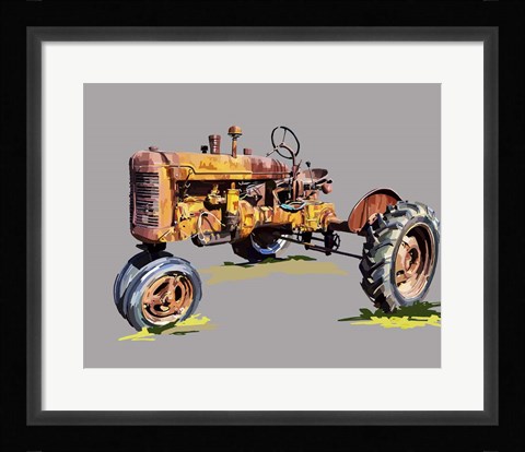 Framed Vintage Tractor XVI Print
