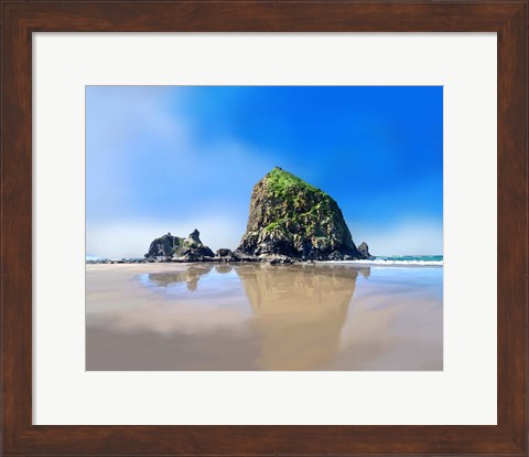 Framed Oregon Coast I Print