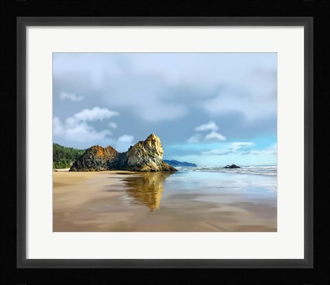 Framed Oregon Coast III Print