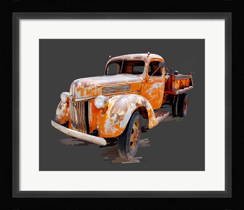 Framed Vintage Truck V Print