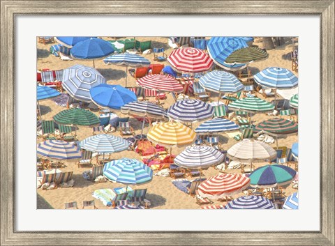 Framed Umbrellas I Print