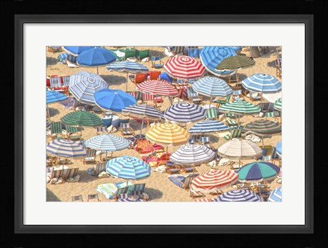 Framed Umbrellas I Print