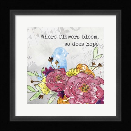 Framed Bloom &amp; Fly I Print