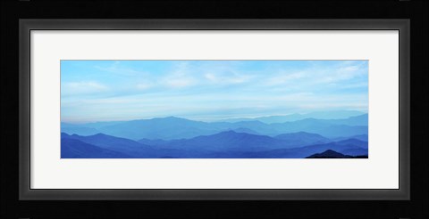 Framed Misty Mountains III Print